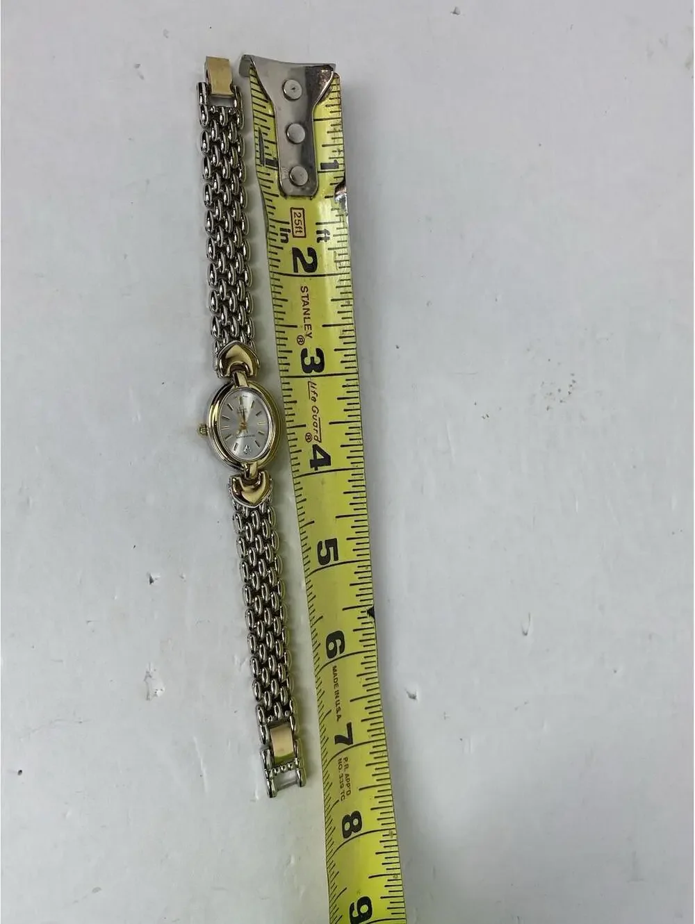Diamante Women's Silvertone Diamond Quartz Watch Metal Link Bracelet Band